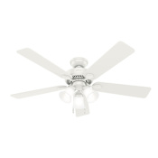 Hunter Swanson 52" Indoor Ceiling Fan with LED Light Kit Fresh White