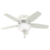 Hunter Newsome 42" 5 Blade Indoor LED Ceiling Fan Fresh White