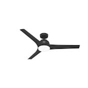Hunter Gallegos 52" 3 Blade Indoor / Outdoor LED Ceiling Fan with Frosted Glass Shade Matte Black