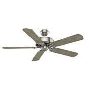 Hunter Panama 54" 5 Blade Indoor Ceiling Fan with Remote Control Brushed Nickel
