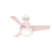 Hunter Valda 36" 3 Blade LED Indoor Ceiling Fan with Remote Control Blush Pink
