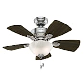 Hunter Watson 34" 5 Blade LED Indoor Ceiling Fan Brushed Nickel