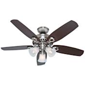 Hunter 42" Indoor Ceiling Fan - 5 Reversible Blades and LED Light Kit Included Brushed Nickel