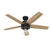 Hunter Margo 52" 5 Blade Indoor LED Ceiling Fan Matte Black