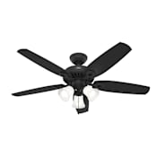 Hunter Builder 52" 5 Blade 3 Light Indoor LED Ceiling Fan Matte Black