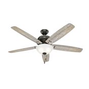 Hunter Reveille 60" 5 Blade Indoor LED Ceiling Fan Noble Bronze