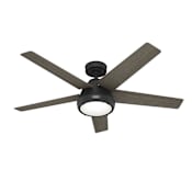 Hunter Burroughs 52" 5 Blade Indoor LED Ceiling Fan Matte Black