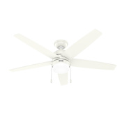 Hunter Bardot 52" 5 Blade Indoor LED Ceiling Fan Fresh White
