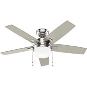 Hunter Anisten 44" 5 Blade Indoor LED Ceiling Fan Brushed Nickel / Matte Nickel