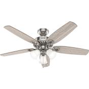 Hunter Builder 52" 5 Blade Indoor LED Ceiling Fan Brushed Nickel