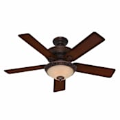 Hunter 52" Indoor Ceiling Fan - 5 Reversible Blades and LED Light Kit Included Cocoa