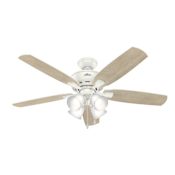 Hunter Amberlin 52" 5 Blade Indoor LED Ceiling Fan Fresh White