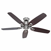 Hunter 52" Energy Star Rated Indoor Ceiling Fan - 5 Reversible Blades Included Brushed Nickel