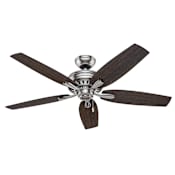 Hunter Newsome 52" 5 Blade Indoor Ceiling Fan Brushed Nickel