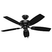 Hunter Sea Wind 48" 5 Blade Indoor / Outdoor Ceiling Fan Matte Black