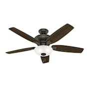 Hunter Kenbridge 52" 5 Blade Indoor Ceiling Fan with LED Light Kit Included Noble Bronze