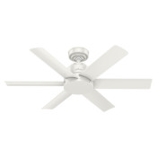 Hunter Kennicott 44" 6 Blade Indoor / Outdoor Ceiling Fan with Wall Control Fresh White