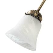 Hunter Set of 4 Glass Shades for Four-Light Fitter and Adapter Light Kits Swirled Marble