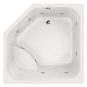 Hydrosystems Katarina 69" Drop In Acrylic Whirlpool Tub with Center Drain, Drain Assembly, and Overflow White
