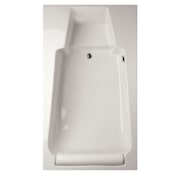Hydrosystems Premier 72" Drop In Acrylic Soaking Tub with Reversible Drain, Drain Assembly, and Overflow White