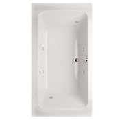 Hydrosystems Rachael 72" Drop In Acrylic Whirlpool Tub with Center Drain, Drain Assembly, and Overflow White