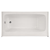 Hydrosystems Regan 72" Three Wall Alcove Acrylic Air Tub with Left Drain, and Overflow White