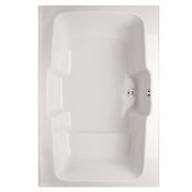 Hydrosystems Victoria 73" Drop In Acrylic Soaking Tub with Center Drain, Drain Assembly, and Overflow White