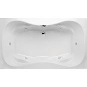 Hydrosystems Studio 72" Drop In Acrylic Whirlpool Tub with Center Drain and Overflow White