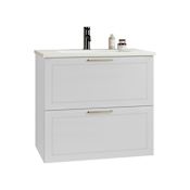 ICO Bath Rhythm 24" Single Wall Mounted Vanity Cabinet - Less Vanity Top Matte White