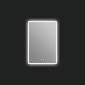 ICO Bath Camden 24" W x 36" H Modern Rectangular Aluminum Frameless Bathroom Wall Mirror with Light N/A