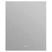 ICO Bath Camden 30" W x 36" H Modern Rectangular Aluminum Frameless Bathroom Wall Mirror with Light N/A