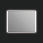 ICO Bath Camden 48" W x 36" H Modern Rectangular Aluminum Frameless Bathroom Wall Mirror with Light N/A