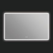 ICO Bath Camden 60" W x 36" H Modern Rectangular Aluminum Frameless Bathroom Wall Mirror with Light N/A