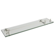 ICO Bath Summit 21" Brass Bathroom Shelf Brushed Nickel