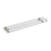 ICO Bath Ember 21" Brass Bathroom Shelf Brushed Nickel