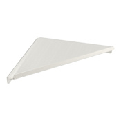 ICO Bath 7-7/8" Brass Corner Shelf Brushed Nickel