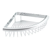 ICO Bath Volkano Corner Shower Basket Chrome