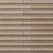 INAX ECOCARAT - Granas Line - 1" x 6" Rectangle Linear Wall Mosaic Tile - Interior Dry Walls Only - Textured Visual - Sold by Carton (10.47 SF/Carton) Brown