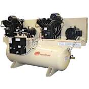 Ingersoll Rand 15 HP 120 Gal 175 Max PSI Two-Stage - Duplex Stationary Electric (208 Volt 3 Phase) Fully Packaged Reciprocating Air Compressor N/A