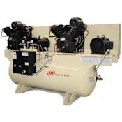 Ingersoll Rand 15 HP 120 Gal 175 Max PSI Two-Stage - Duplex Stationary Electric (230 Volt 3 Phase) Fully Packaged Reciprocating Air Compressor N/A