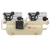 Ingersoll Rand 20 HP 120 Gal 175 Max PSI Two-Stage - Duplex Stationary Electric (230 Volt 3 Phase) Reciprocating Air Compressor with Horizontal Tank N/A