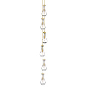 Innovations Lighting Owego 3 Light 8" Wide Multi Light Pendant Brushed Brass / Clear
