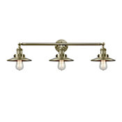 Innovations Lighting Railroad 3 Light 32" Wide Bathroom Vanity Light Antique Brass