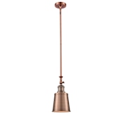 Innovations Lighting Addison 5" Wide Mini Pendant Antique Copper / Metal Shade