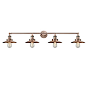 Innovations Lighting Railroad 4 Light 44" Wide Bathroom Vanity Light Antique Copper / Metal