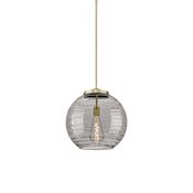 Innovations Lighting Athens Deco Swirl 16" Wide LED Suspension Pendant Antique Brass