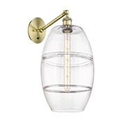 Innovations Lighting Vaz 19" Tall Wall Sconce Antique Brass / Clear