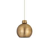 Innovations Lighting Newton Sphere 14" Wide Suspension Pendant Brushed Brass