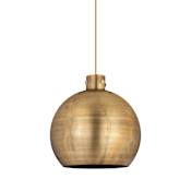 Innovations Lighting Newton Sphere 18" Wide Suspension Pendant Brushed Brass / Brushed Brass