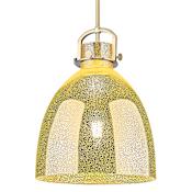 Innovations Lighting Newton Bell 14" Wide Pendant with Mercury Glass Shade Brushed Brass